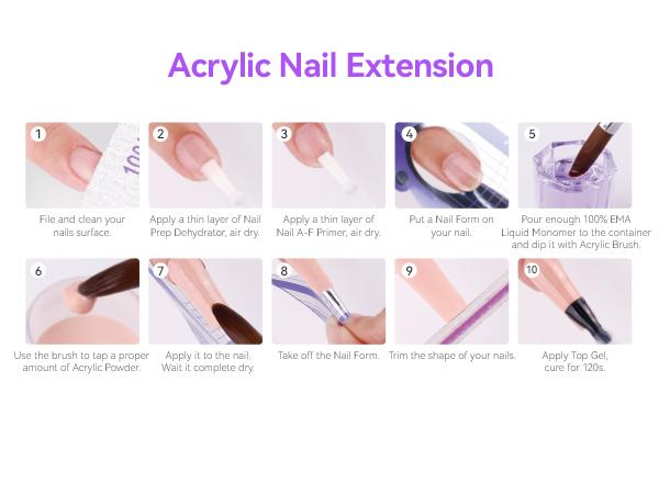 SAVILAND All-in-One Acrylic Nail Kit with Drill: Beginner Nail Starter Kit with Clear, White & Pink Acrylic Powder, Liquid Set, 88W Nail Lamp and Gel Nail Polish for Home DIY