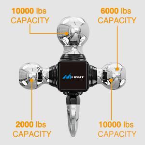 Nilight Shackle Hitch Receiver 2Inch 45000 LBs Breaking Strength 3/4" D Ring Shackle w/Trailer Hitch Pin Heavy Duty Solid Recovery Towing Kit for Trucks Jeeps Off Road