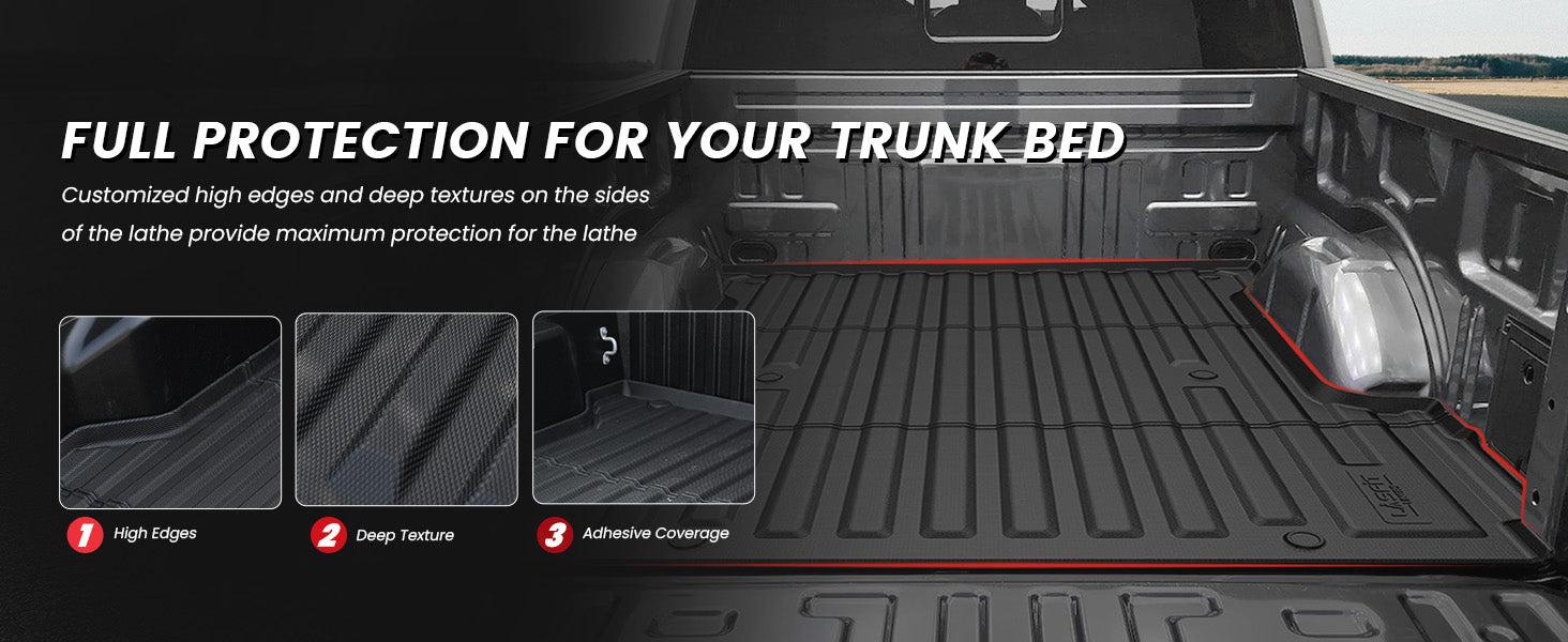 Lasfit fit for 2024-2026 Ford F-150 & Ford F-150 Lightning Truck Bed Mat, Not Fit Drop-in liners