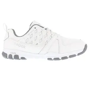 Reebok Work Womens Sublite Slip Resistant Soft Toe  Work Safety Shoes Casual - White