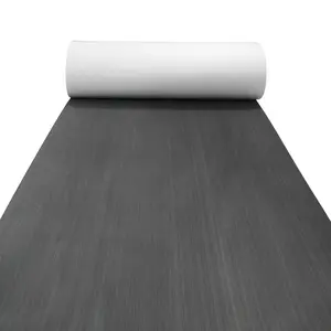 KXKZREN dark gray black Premium Brushed EVA Foam Boat Decking Sheet carpet Marine Mat Non-Slip Self-Adhesive Yacht RV Flooring pad Faux Teak Deck Vehicle Pad for Yacht Motorboat RV Swimming Pool Accessories