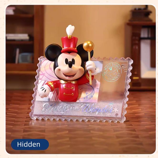 Disney Vintage Stamp Collectible Blind Box,6 Regular +1 Hidden,Mickey, Dumbo, Winnie the Pooh, Stitch and More,Nostalgic Miniature Display Art,Cute Desktop Decor, Gift for Fans & Collectors(Height 2.55"-3.74")