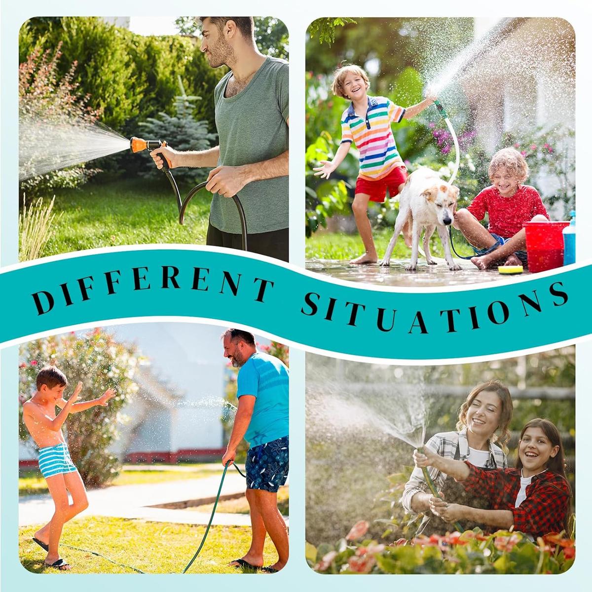 VAYWET Quick Connect Hose Fittings for Garden Hose Quick Connector with Gasket 6 Set / 4 sets , 3/4 Inch GHT Male and Female Attachment Quick Release No-Leak Water Water Hose Adapter With 6 Rubber Washers