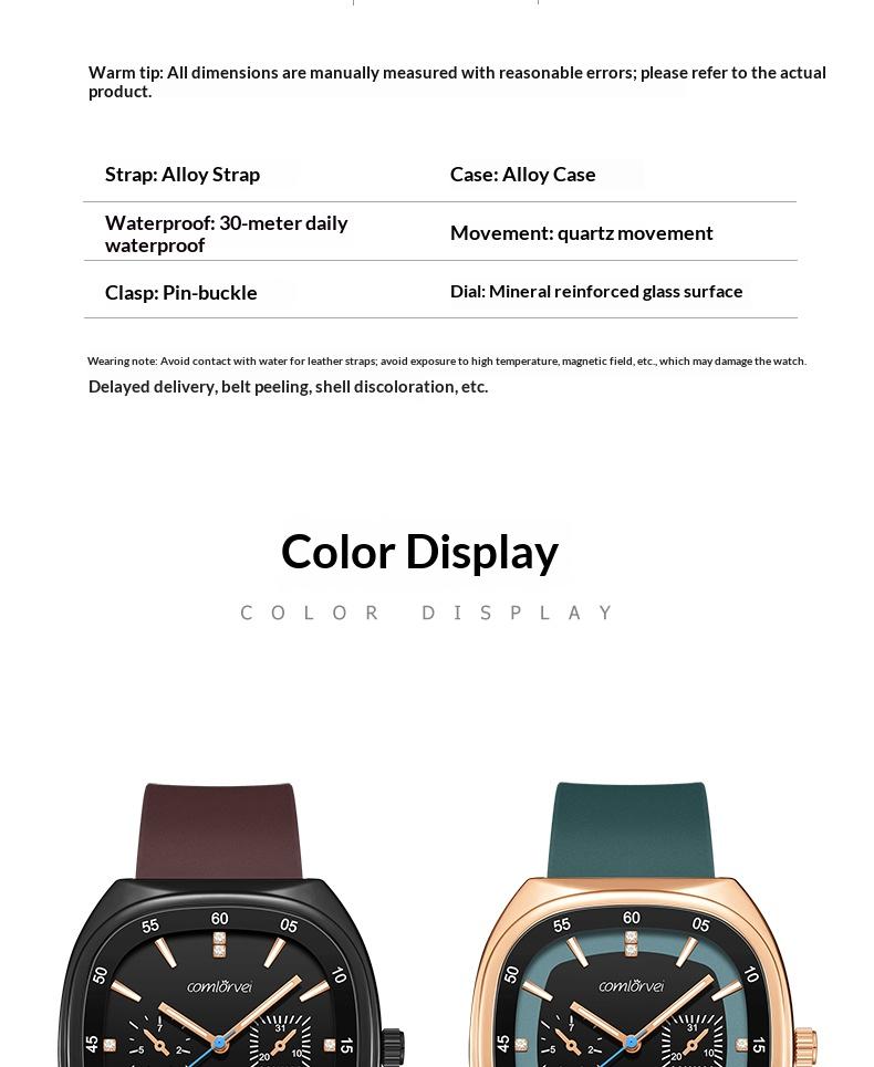 Elegant and high-quality quartz watch suitable for both men and women, with a multifunctional luminous dial, calendar, second hand, waterproof function, suitable for various occasions, super fast logistics, perfect Christmas gift