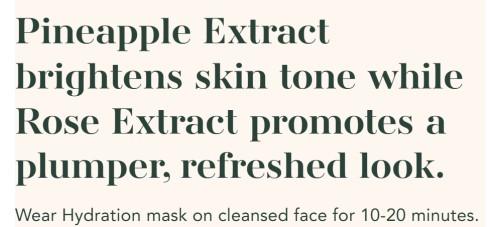 Hydration Face Masks