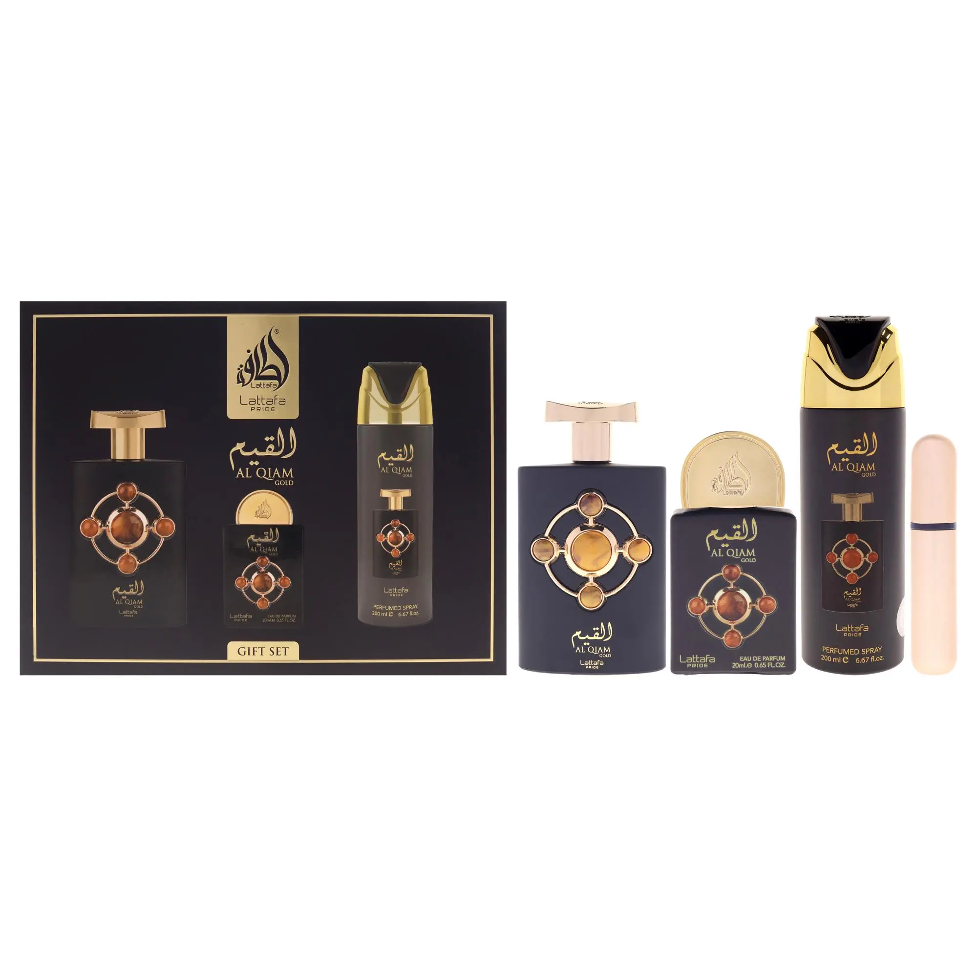 Lattafa Pride Al Qiam Gold Eau De Parfum for Women — Saffron, Raspberry, Leather | lattafaamethyst oud edp perfume, lattafawomen's prive rose perfume, patchouli, saffron perfume, oud, raspberry perfume, amber, saffron raspberry, raspberry leather, warm