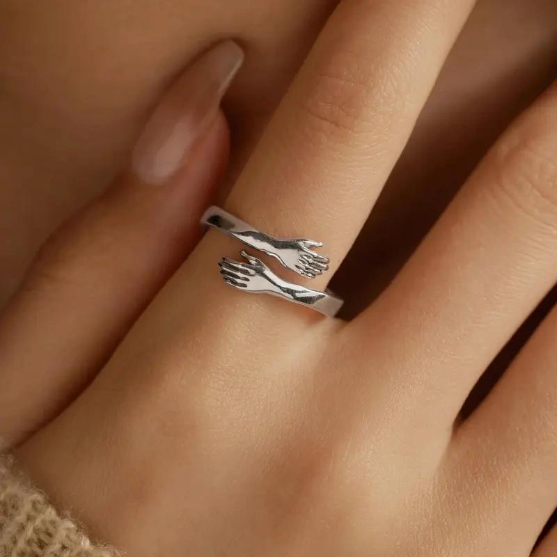 Hug Ring for Daughter/Granddaughter Valentine’s Day Gift – “I Will Always Love You” (No Ring Box)