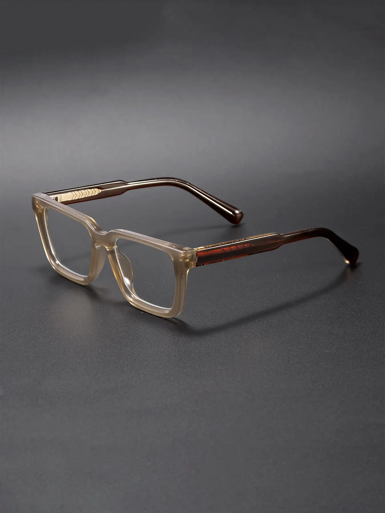 Classic Elegant Unisex Glasses Frame, Retro Thick Tr90 Material, Anti-Blue Light, Suitable for Driving, Cycling, Parties, Beaches