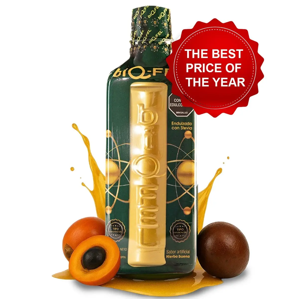 BIQ500ml Natural Energy Booster 500ml – Chontaduro, Borojo & Guarana Blend – Biq Daily Liquid Supplement for Focus & Vitality