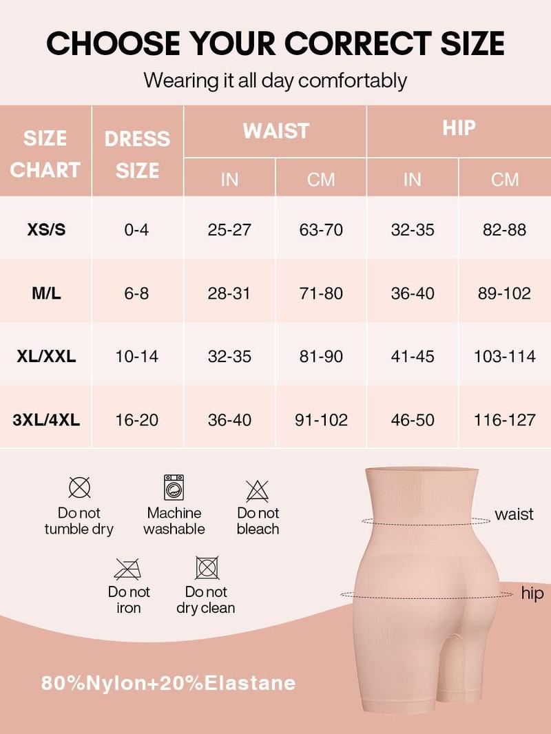 LOVERBEAUTY High-Waisted Mid-Thigh Short Shaperwear Tummy High Waisted Tummy Control Panties Seamless Shapewear Comfort Fitted Garment LOVERBEAUTY High-Waisted Mid-Thigh Short Shaperwear Tummy High Waisted Tummy Control Panties Seamless Shapewear Comfort Fitted Garment