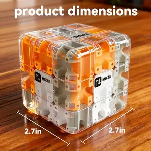 3D Maze Cube Ball for Adults & Kids, Labyrinth Puzzle Brain Teaser Game, Educational Learning Toys for Logical Thinking, Family Board Games, Durable Puzzle Cube Gift for Birthday and Holidays