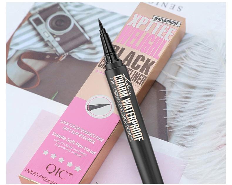 Waterproof Long-Wear Eyeliner Pencil, Smooth-Glide Formula for Sharp or Soft Eye Looks, Smudge-Resistant Daily & Night Makeup Tool  Add Sparkle This Christmas