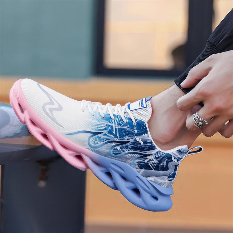 Men's casual sports shoes, gradient outdoor running shoes