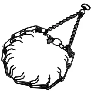 Herm. Sprenger Ultra-Plus Black Stainless Dog Prong Training Collar, Black Stainless