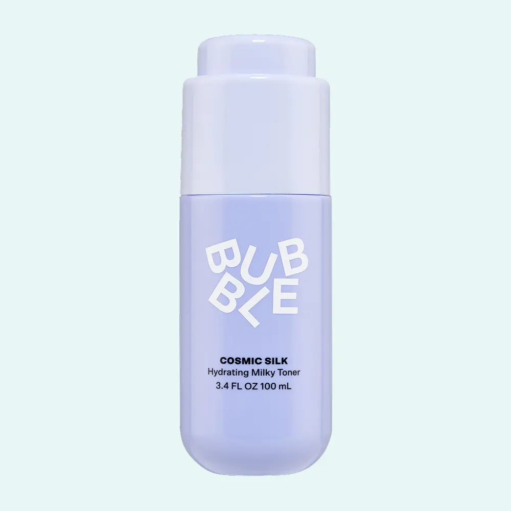 Bubble Cosmic Silk Hydrating Milky Toner with Ceramides & Maple Sap Water for Radiant, Smooth Skin, Lightweight Face Toner for All Skin Types, Silky, Leaves Skin Looking Dewy