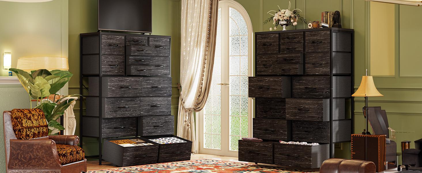 【Budget-Friendly Homehacks】Raybee 16 Deep Drawers Tall Dresser for Bedroom, Extra Large Fabric Chest of Drawers with Steel Frame, Wide Clothes Storage Tower Organizer Unit for Closet, Dorm, Living Room, Space Saving Vertical Furniture, #Backtoschool 【Budget-Friendly Homehacks】Raybee 16 Deep Drawers Tall Dresser for Bedroom, Extra Large Fabric Chest of Drawers with Steel Frame, Wide Clothes Storage Tower Organizer Unit for Closet, Dorm, Living Room, Space Saving Vertical Furniture, #Backtoschool