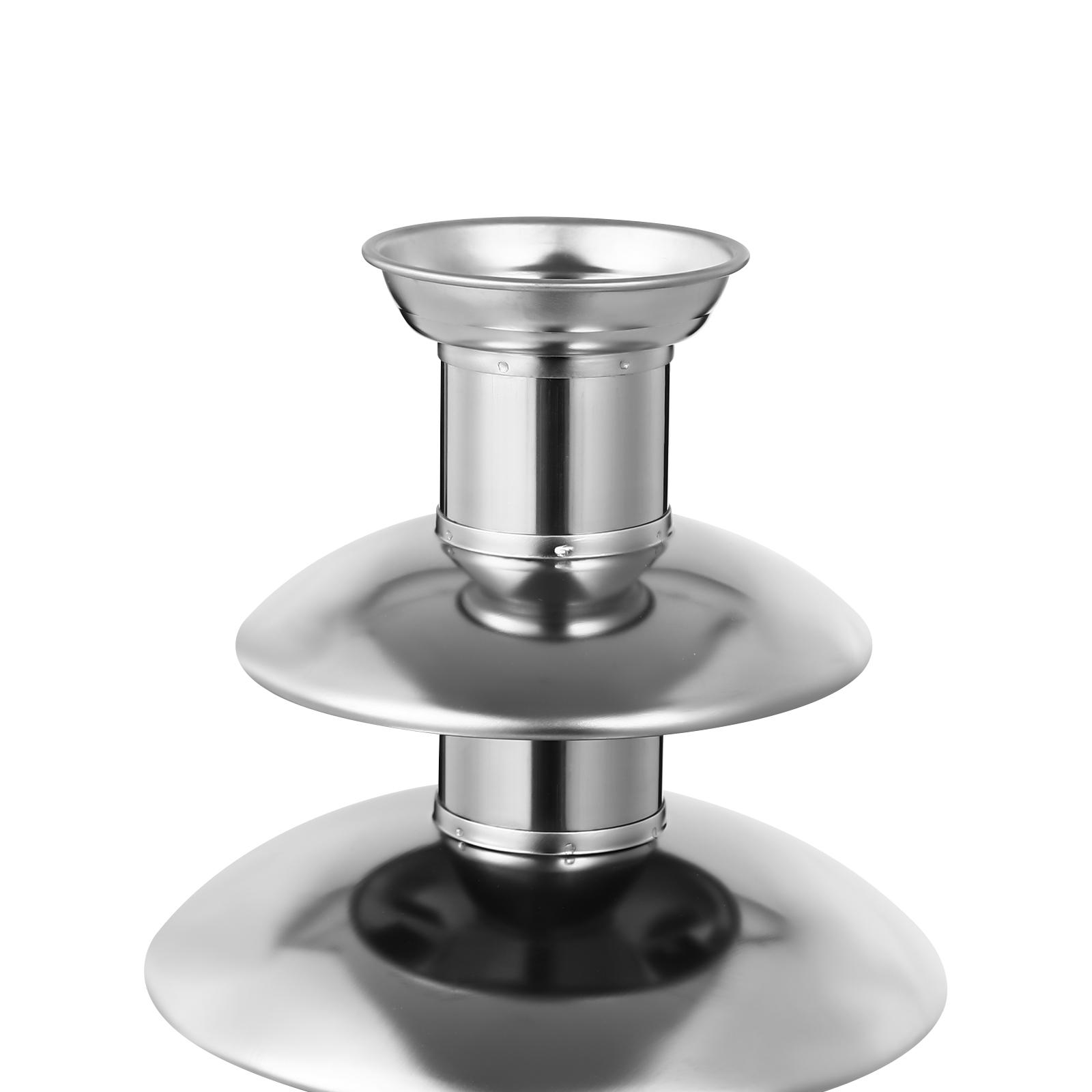 CNCEST Deluxe Electric Chocolate Melting Fountain Machine 4 Tier Chocolate Fountain for Ultimate Indulgence 60.86oz Capacity for Candy Butter Cheese