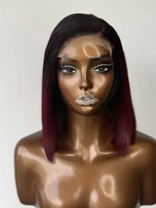 N&B 5x5 Vietnamese Bone Straight Hair 10 Inches - High-Quality Synthetic Wig for Everyday Use