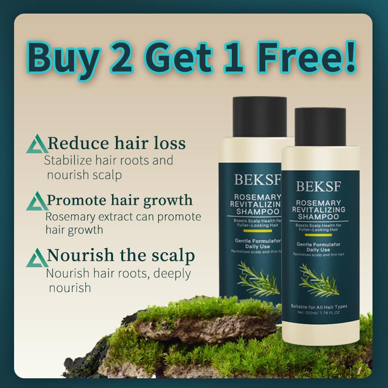 【Buy 1 Get 1 Free】BEKSF Anti-hair loss shampoo oil control anti-dandruff hair care rosemary repair reduce hair loss scalp cleansing conditioner 220ML Moisture Haircare Cleanser Hydrate Moisturizer Hydrating Moisturizing-3 【Buy 1 Get 1 Free】BEKSF Anti-hair loss shampoo oil control anti-dandruff hair care rosemary repair reduce hair loss scalp cleansing conditioner 220ML Moisture Haircare Cleanser Hydrate Moisturizer Hydrating Moisturizing-3