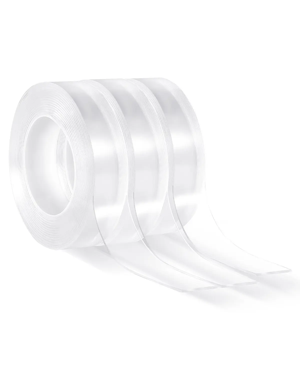 【Summerfinds】VEVOR Double Sided Tape Heavy Duty 16 ft Nano Mounting Tape(3 Pack)Strong Adhesive & ReusableClear Two Sided Wall TapeRemovable Poster Picture Hanging Strips for Home Office Car Outdoor Use