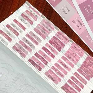 Laminated Bible Tabs, Reposition Large Print Stickers, Easy to Read and Apply Bible Tabs for Women and Man (White Pink)