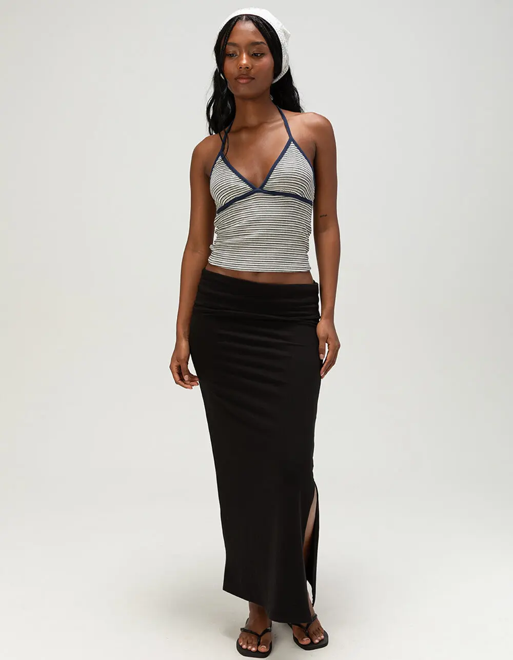 TILLYS Womens Fold Over Maxi Skirt