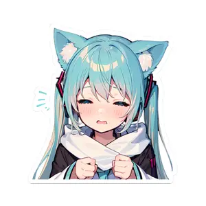 Cute Anime Sticker ($20 Free Shipping), Manga, Hatsune Miku Sticker