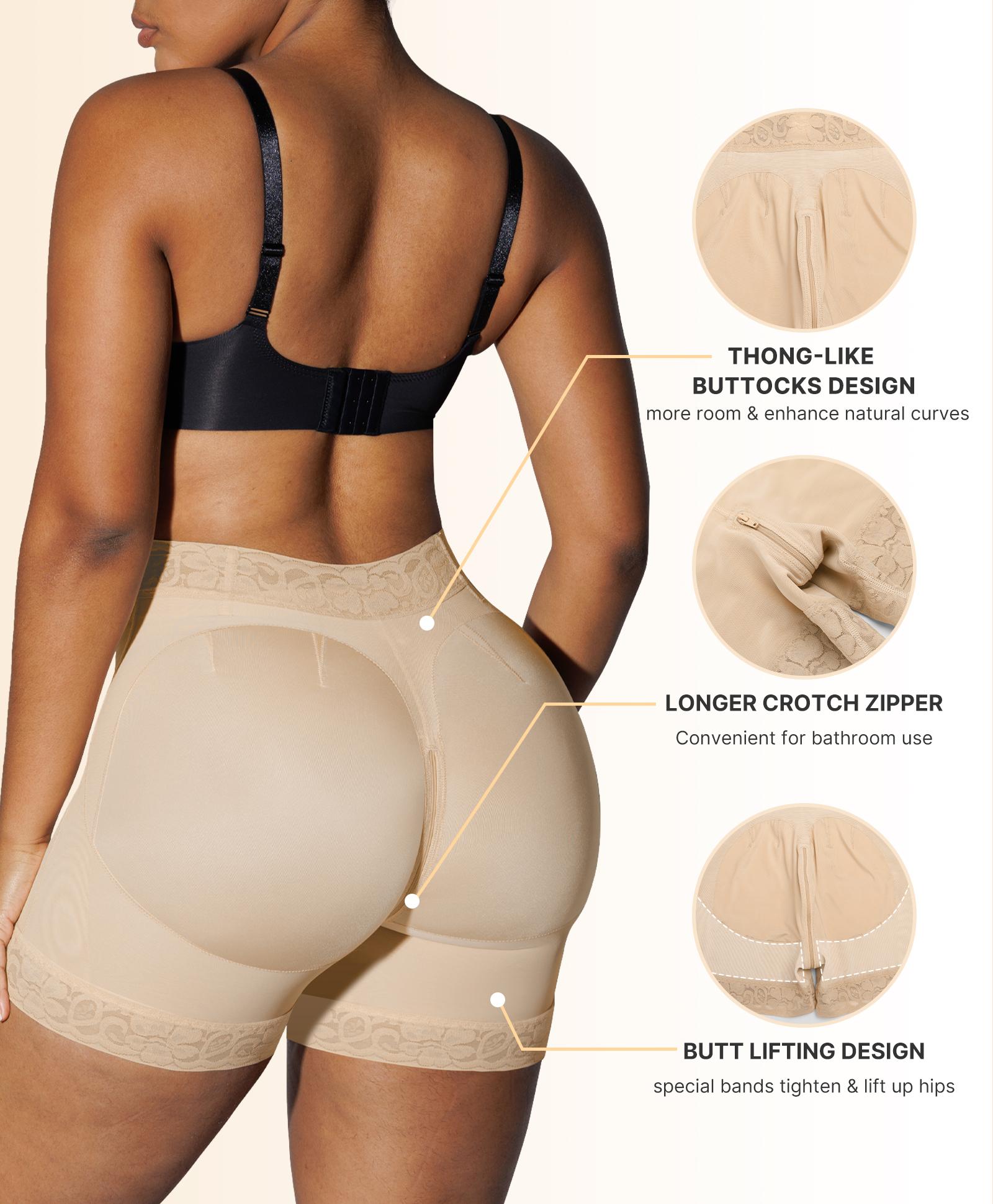 Shapellx AirSlim Lace Tummy Tucking  Butt-Lifting Shorts Comfort Basic Shapewear Womenswear