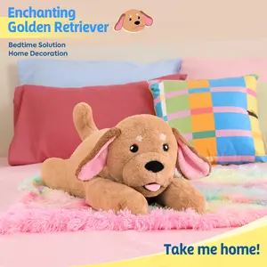 PEACHCAT 25.6 inch 5 lbs Golden Retriever Dog Weighted Stuffed Animals Large Weighted Plush Soft Puppy Plushies Toys Gifts for Kids Adults #summervibes