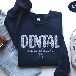 Dental Assistant T-Shirt / Sweatshirt, Dental Hygienist Crewneck, Dentist Office Gift, Cute Dental Assistant Shirt, Dental Clinic Staff Gift