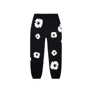 682125 Denim Tears The Cotton Wreath Sweatpants Black