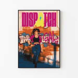 [FAST SALE UP TO 45%] AdHoc Studio Dispatch Poster, Funny Villain Redemption Art, Invisigal Fan Gift, Gaming Room Wall Decor, Unframed Print Only