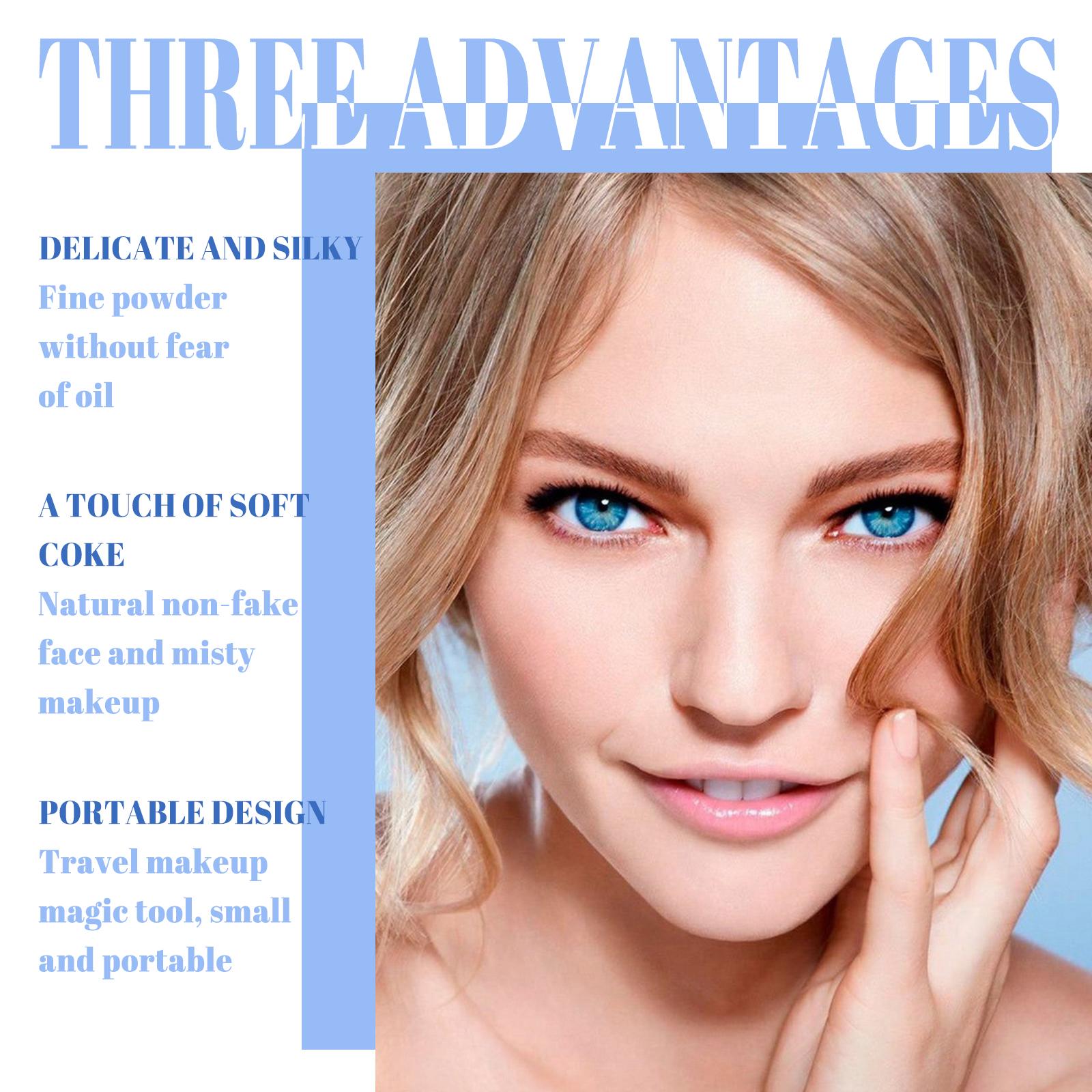 OUHOE Matte Face Powder – Oil Control, Waterproof, Lightweight, Talc-Free, Long-Lasting, With Puff touch-ups