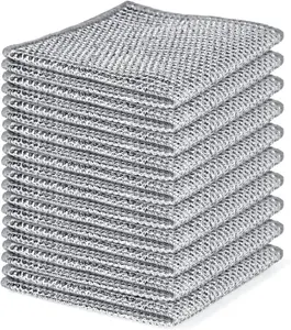 10 sets of scratch-free steel wire dishcloths - Multi-purpose metal dishcloths, kitchen towels and dishcloth sets. Suitable for cleaning cooking utensils, sinks, tableware, and stove countertops. Essential cleaning supplies for the home. Tool set.