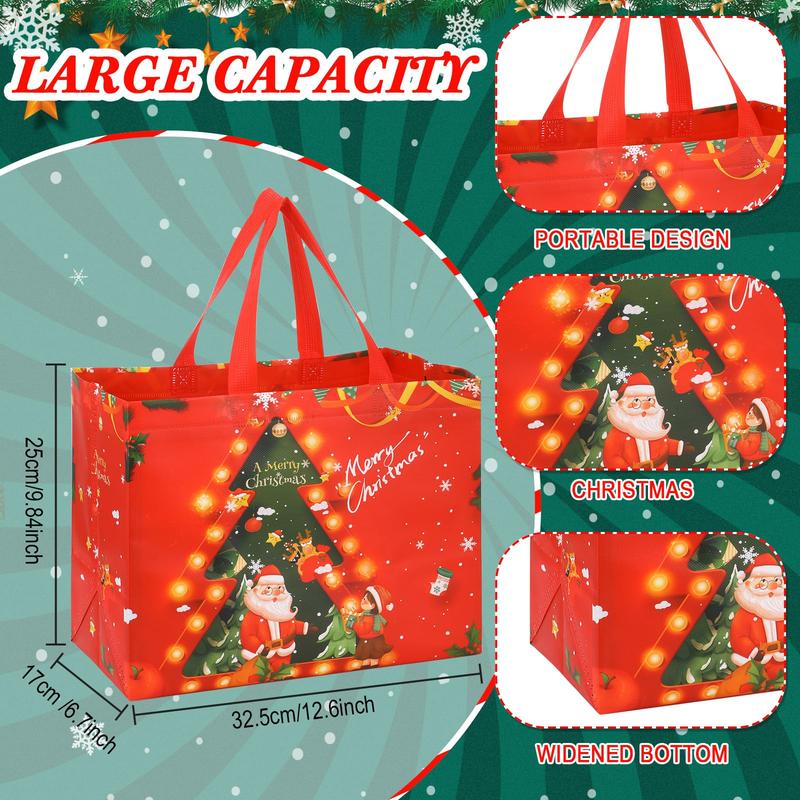 48 Pcs Valentines Gift Bags Reusable Tote Bags Multifunctional Non-Woven Wrapping Bags Goodie Bags Appreciation Gift for Friends Teacher Students Office Employee Coworker,Galentine's Day Birthday Wedding School Classroom Party Gift,Valentine Gift Exchange