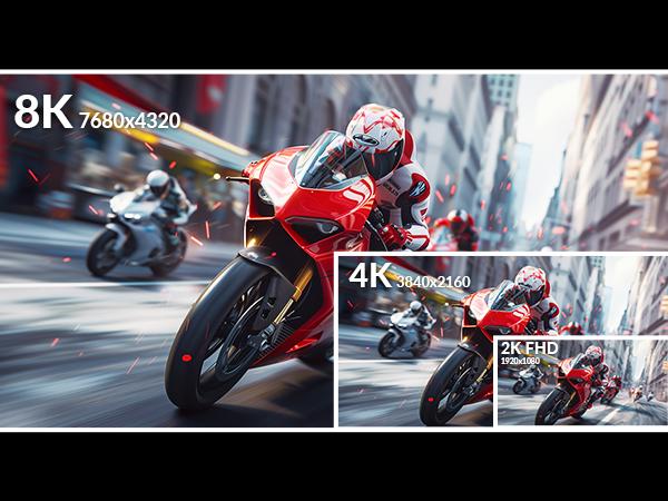 AV Access iDock B10 KVM Switch Docking Station for Laptop & Desktop, 8K@60Hz Dual Monitors, 100W Charging, High-Speed USB 3.2, 1G Ethernet, 4K@165/144/120Hz for Gaming