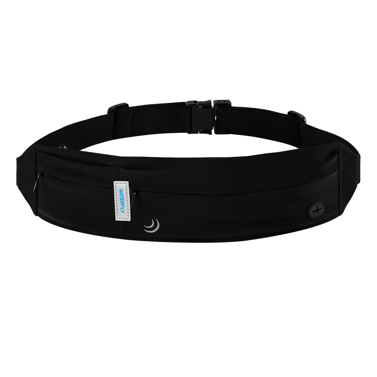 WATERFLY Unisex Running Waist Belt - Slim Activewear Accessories, Outdoor Gear Fanny Pack, Phone Holder for Marathon, Workout Use (Men, Women), Sports Bag