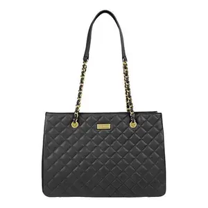 G by Giuliana Black Label Diamond Quilted Leather Tote