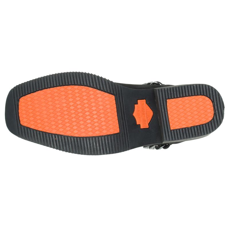 Harley-Davidson Womens Korsen Chain Casual Boots Ankle Mid Heel 2-3" - Black