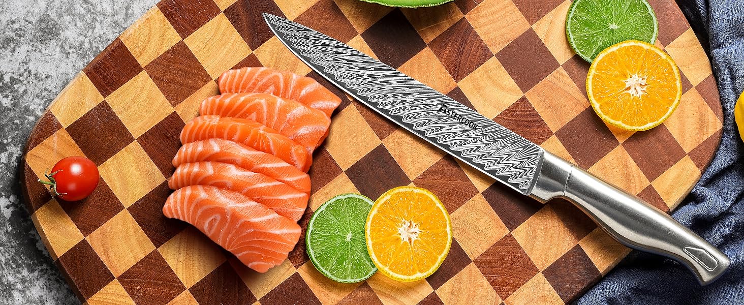 【Silver Iron Throne】Astercook Knife Set, 14-Piece Kitchen Knives Set Utensils Built-in Knife Sharpener, Dishwasher Safe Blade with Kitchen Steak Knives Steel Cutting Home