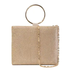 Rhinestone Bag for Women Ladies Sparkling Party Evening Bag Cocktail Prom Handbag Dressy Wedding Bag Daily use Outing Bag Handmade Bag Handcrafted Shoulder bag Purses fashionable unique  design practical Hollow glamaholic
