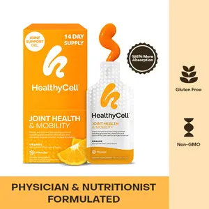 HealthyCell Joint Health & Mobility – Citrus - MicroGel Technology for Enhanced Absorption- HealthCare Supplement, -Soy Free, Non-GMO, Gluten-Free for Mobility & Joint Health