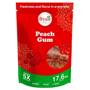 Byait Wild Peach Gum 17.6 Oz, Approx. 150 Pieces,  Tao Jiao, Edible Flavorless Peach Resin, All-Natural Ingredient for Traditional Chinese Desserts, Drinks, Soups
