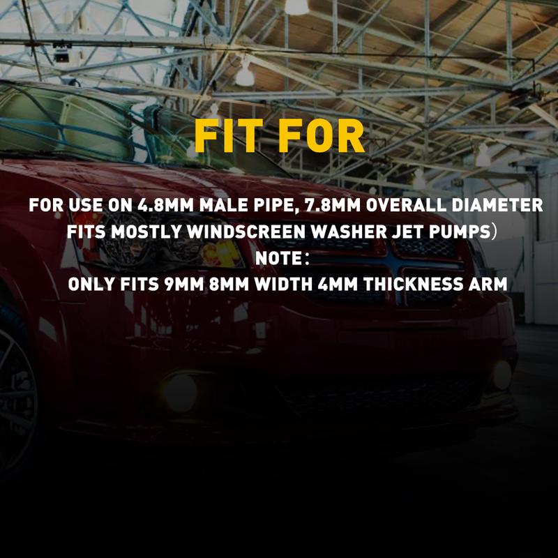 2PC Windshield Washer Nozzle Wiper Hose 2m Windscreen washer jet pumps Universal