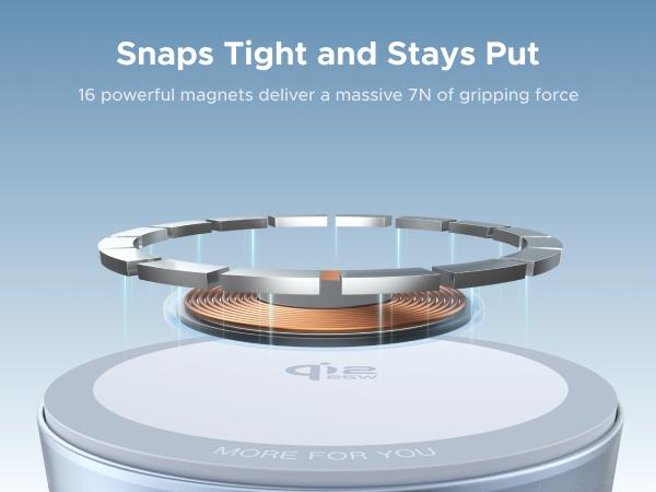 UGREEN 25W Magflow Fast Wireless Charger Pad, Magsafe Qi2 Certified Charging Mat for iPhone 17/16/15/14/13/12 Series AirPods, Compact Slim Travel-Friendly Design，TikTokShopBlackFriday ,TikTokShopHolidayHaul