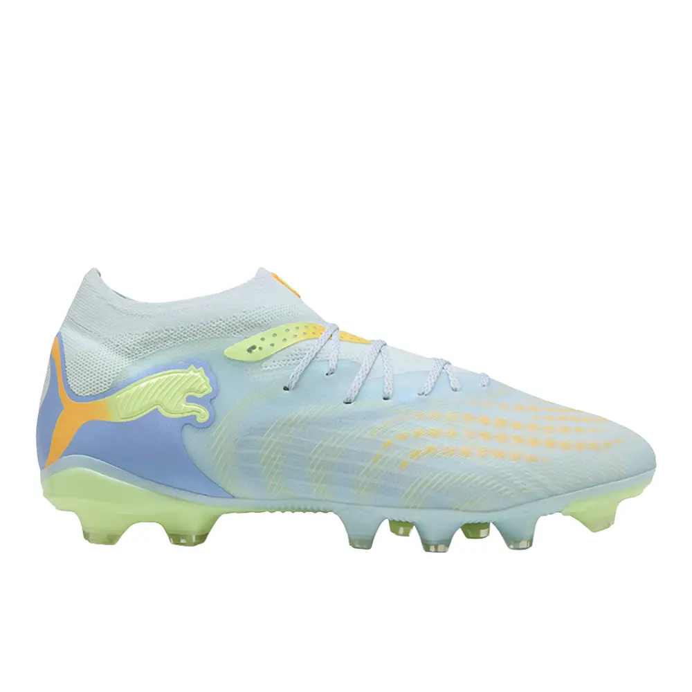 PUMA Womens Future 9 Pro Light Up Firm GroundArtifical Ground Soccer Cleats  - Blue, Yellow