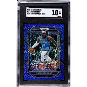 2022-23 Panini Prizm #55 Luguentz Dort Blue Shimmer Prizm /35 SGC 10