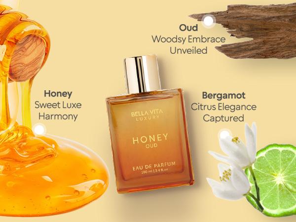 Honey Oud Unisex Fever by BellaVita Luxury | Perfume Combo Gift Set | 100 ml + Unisex Gift Set 4×20 ml | Honey Oud, Skai Aquatic, Fresh, White Oud & Honey Oud (mini) | Long Lasting Eau De Parfum | Vegan & Cruelty Free