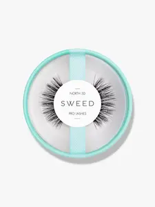 Sweed Beauty North 3D Pro Lashes - Black Volume Eyelashes with Flexible Cotton Band for Comfortable Wear and Easy Application - Makeup