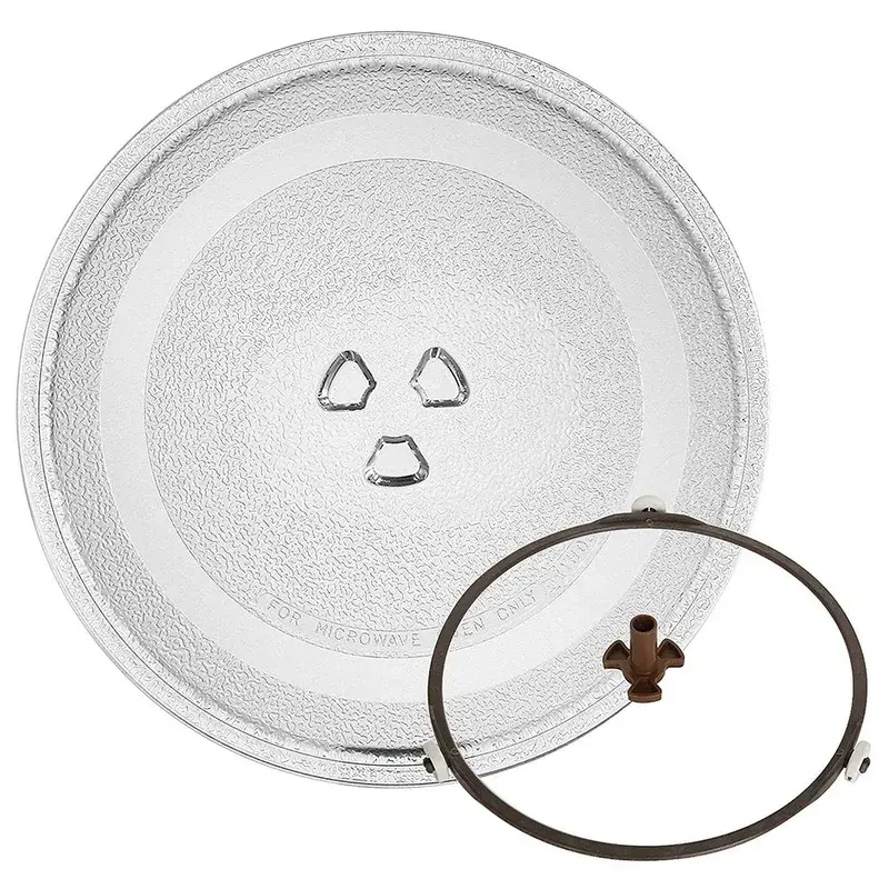 Universal 24.5cm Microwave Glass Plate - Perfect Whirlpool Microwave Glass Plate Replacement!  Durable Turntable Plate, Also Works as Cover for Most Models.